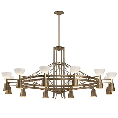 50s Dutch Large Chandelier
