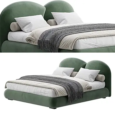Batu Green Velvet bed
