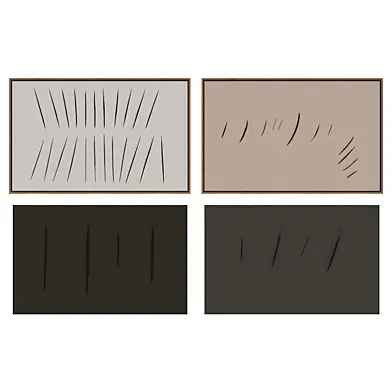 Lucio Fontana 50x80 set 5
