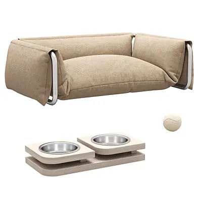 Milliong Lying Bed/Лежанка и миски для собак