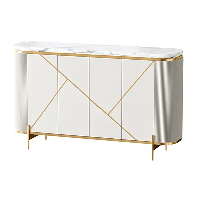 Sideboard Buffet Faux Marble