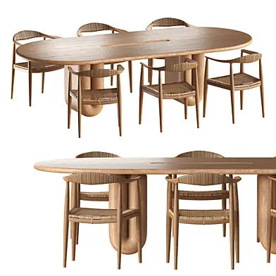 Стол Arthur Vallin, Стул Hans J. Wegner