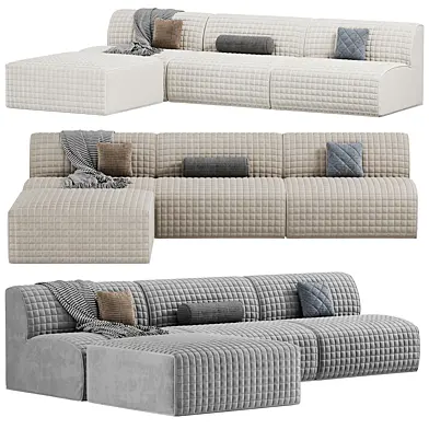 Nexus Armless 4 Piece Modular Sofa