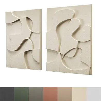 3D Plaster wall art - Venezia by Lucile Salamone