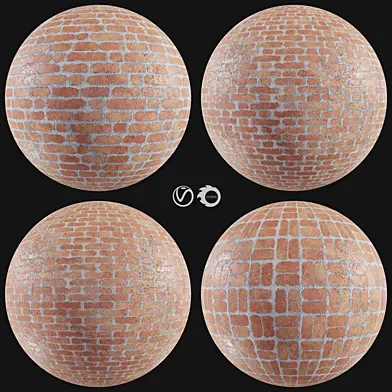 Realistic Brick PBR Material Vol 14