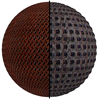 FB368 Floor coverings RUSTED METAL TEXTURE | PBR | 2 mats | 4K