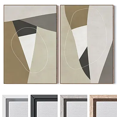 Set of large wall paintings 3113