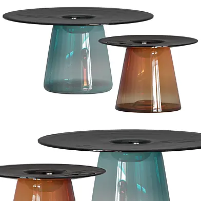 Layering Transparency side Table by Nina Cho