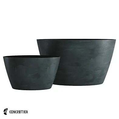 CONCRETIKA коллекция кашпо BOWL midnight OM
