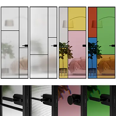 Glas Italia Sherazade Interior Swing Doors Variations 1.