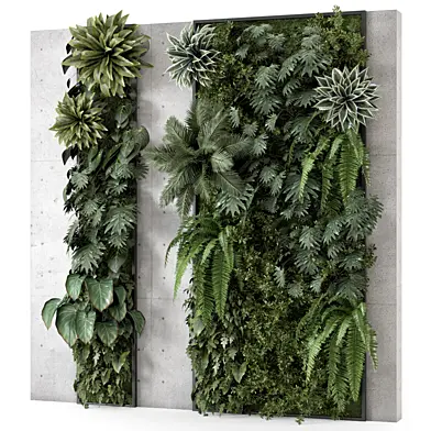 Indoor Wall  Vertical Garden in Concrete Base - Set 2152