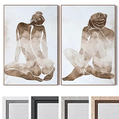 Set of large wall paintings 3120