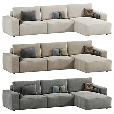 Casa sofa with chaise longue