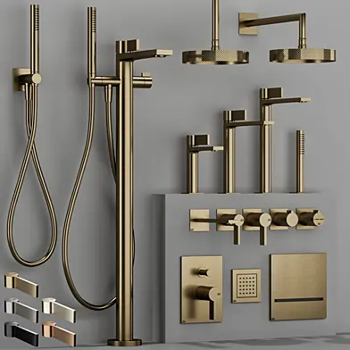 GESSI INVERSO RIGATO bathroom faucet set