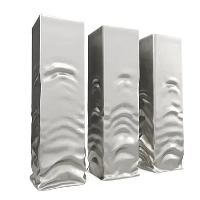 Wavy melted pillars art