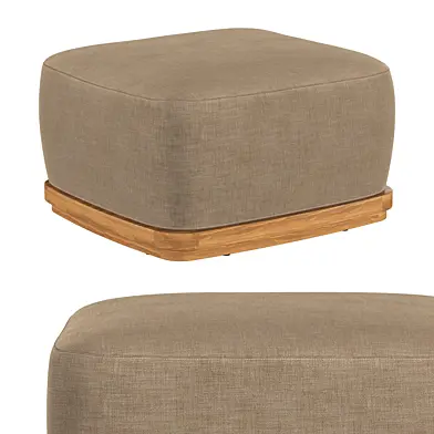 BRONTE TEAK OTTOMAN