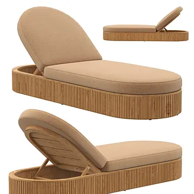 BYRON TEAK CHAISE