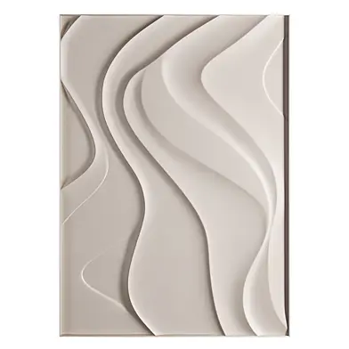 Large White Wood Sculpture