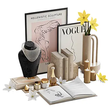 Beige decor set