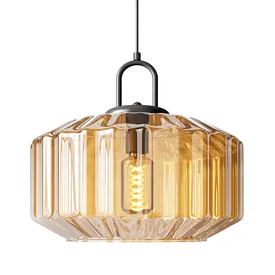 Striped Glass Pendant Light