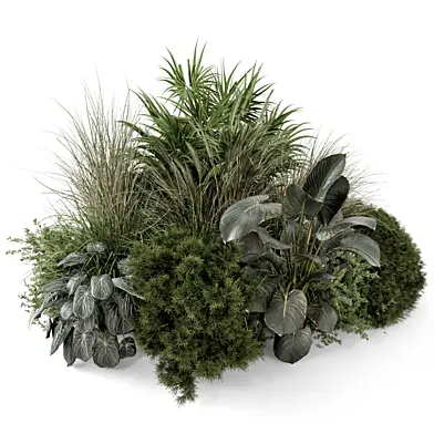 Outdoor Plants Bush -Bush Set 2260