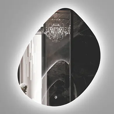 Зеркало с подсветкой  Omega Glass Бордо 76X90