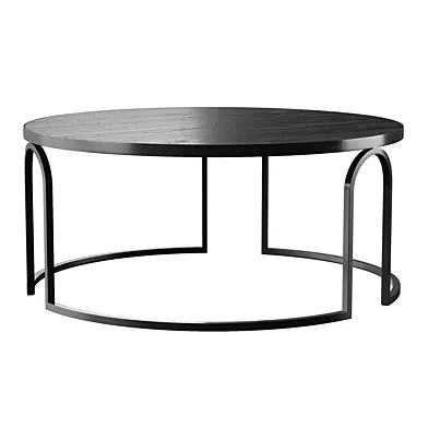Hardin Oak Coffee Table - Full Black