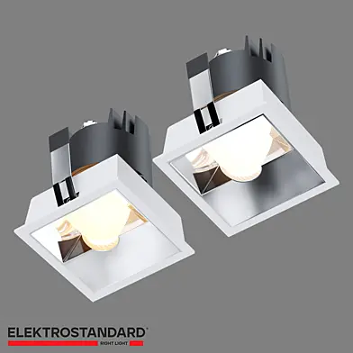 Потолочный светодиодный светильник Inline 10W белый/хром  25091/LED