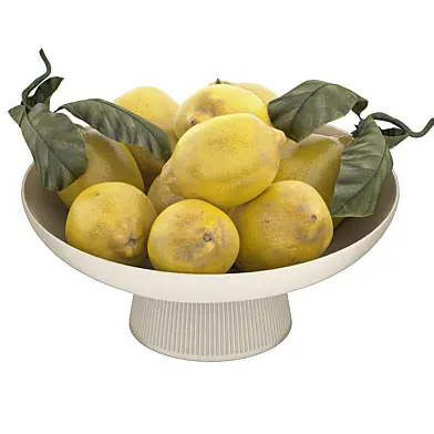 white bowl of lemons