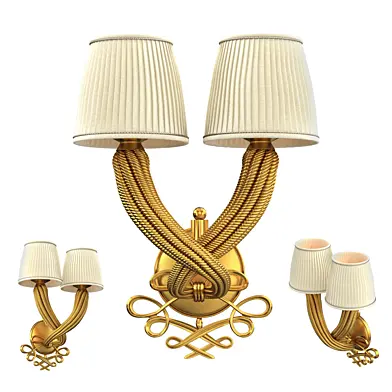 JULES AND ANDRE LELEU DOUBLE TORSADE SCONCES