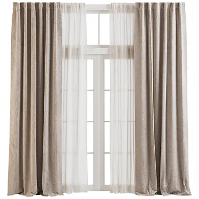 Roxy Curtain with Tulle