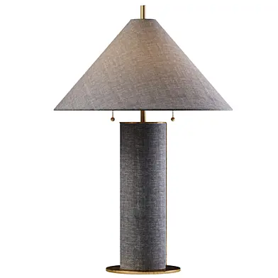 Remi Blue Linen Table Lamp