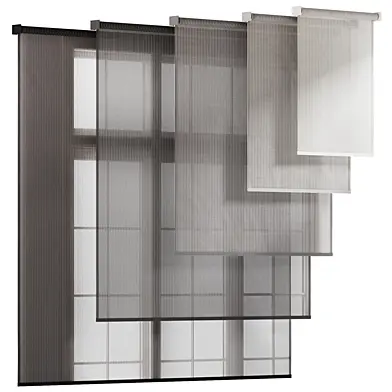 Striped Tulle Roller Blinds