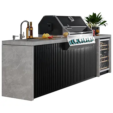 Outdoor Kitchen with Grill