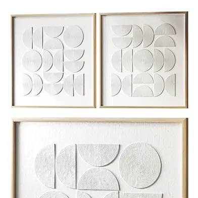 Картина Рельеф White Geometry Divan.ru