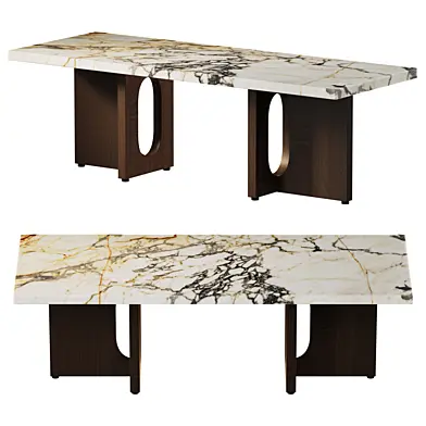 Audo Androgyne Lounge Table Calacatta Viola
