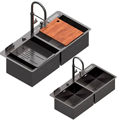M1836DB SWISH Multifunctional Sink Moonlight Black