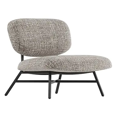 Silla Retro Tapizada Beige Chair