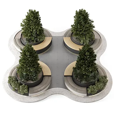 Town Urban Outdoor Element  Pine Set 2407