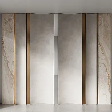 Decorative wall panel composition set 12 3 sets