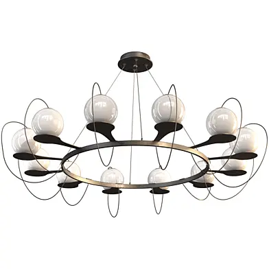 Ring chandelier and HAUKUR lamps