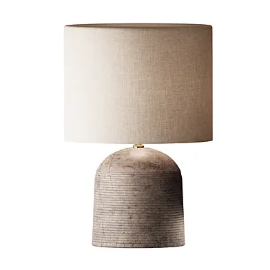 Jannu Wooden Grooved Table Lamp
