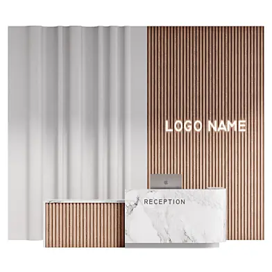 Modern reception desk 02