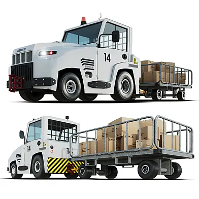 Тягач для буксировки грузовых телег GOLDHOFER SHERPA D