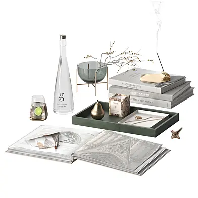 Green decorative set