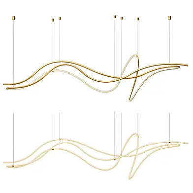 Modern art line lamp