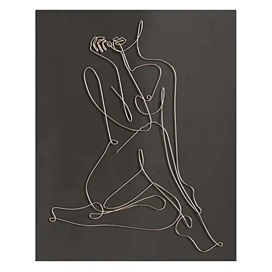 Woman Body Metal Wall Art