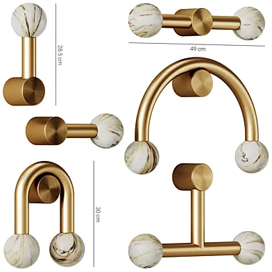 Rigoberta Gold Wall Lamps by Robin