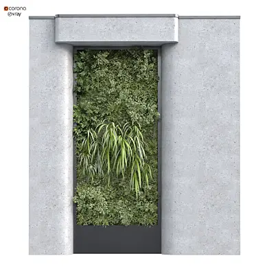 interior vertical plant green wall set 342