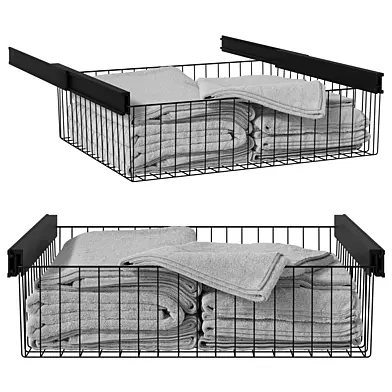 Встроенная выдвижная корзина для белья Home Space